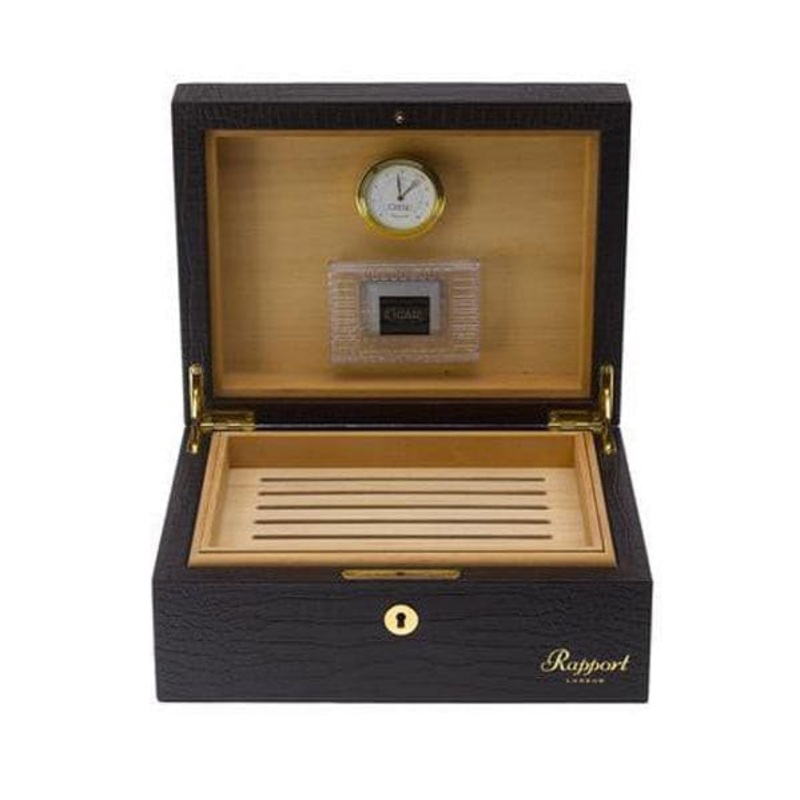 Brompton Cigar Leather Humidor – Brown