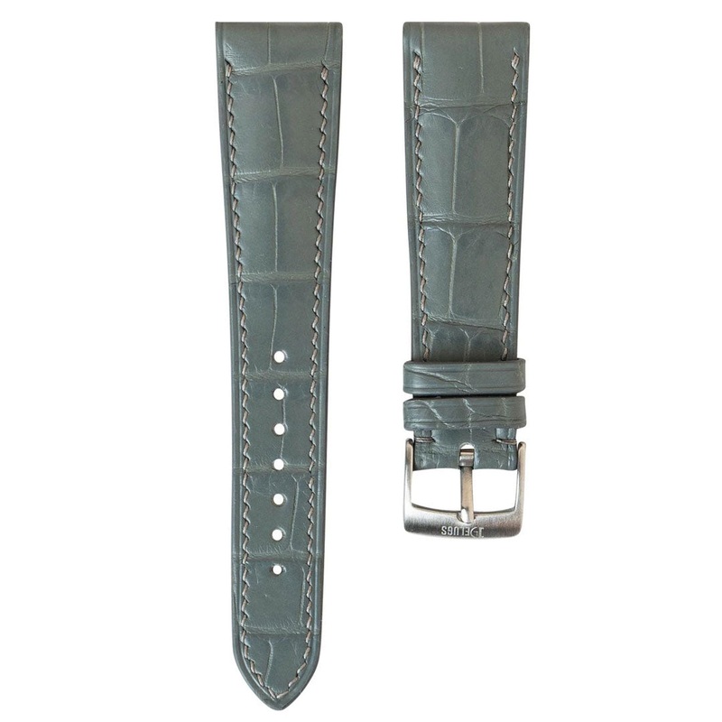 Matte Dolphin Grey Alligator|20mm|21mm