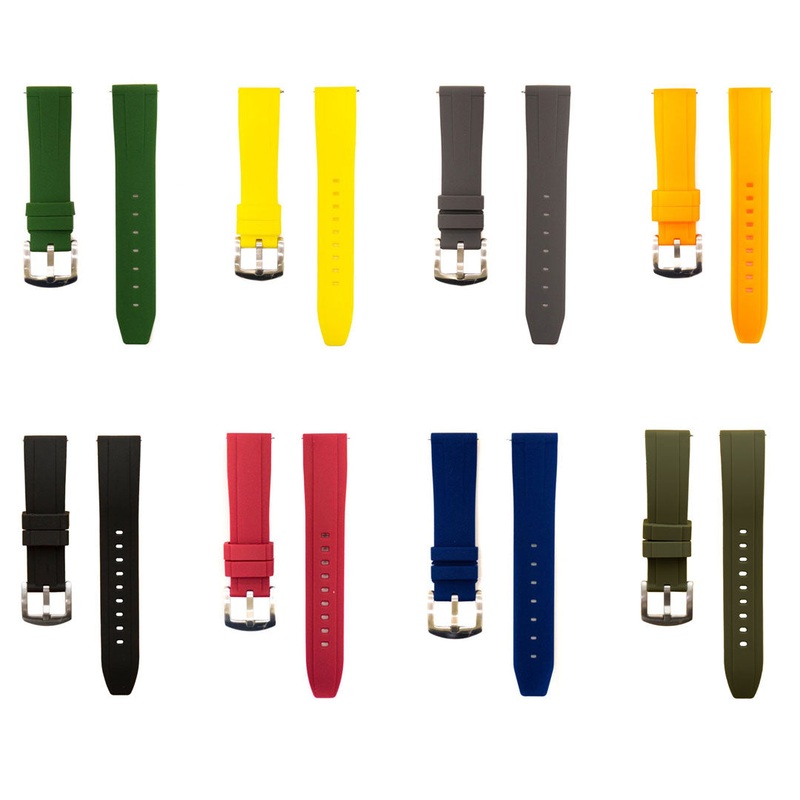 20mm – Straight Rubber|Blue|Orange|Grey|Yellow|Green|Maroon|20mm
