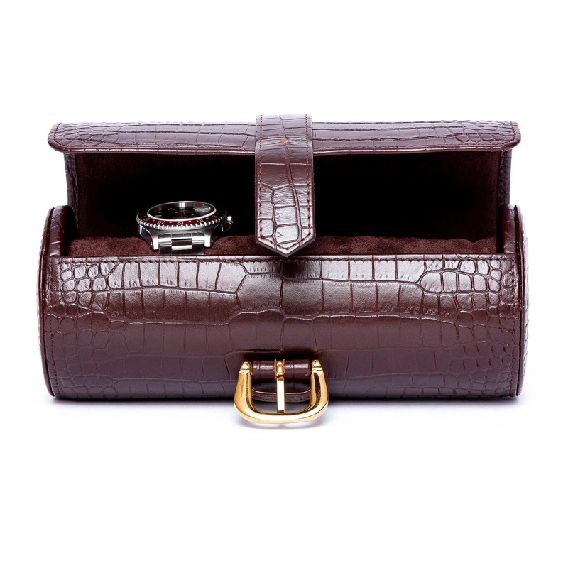 Brompton 3 Watch Roll – Brown