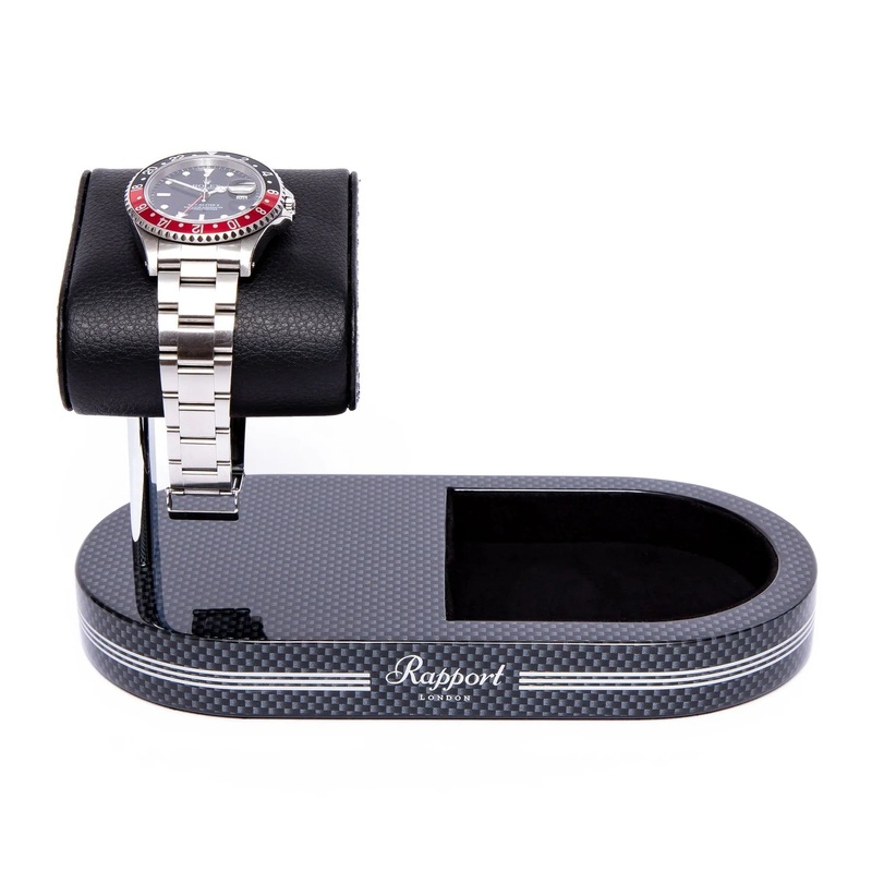 Formula Watch Stand With Tray – Carbon Fibre