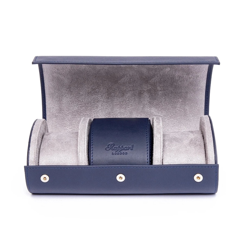 Hyde Park 3 Watch Roll – Navy