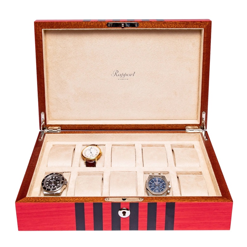 Labyrinth 10 Watch Collector Box – Red