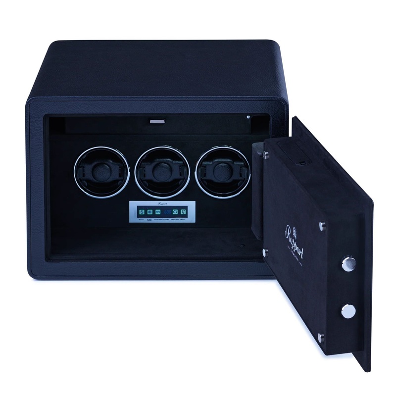 Savoy 3 Watch Winder Safe – Black
