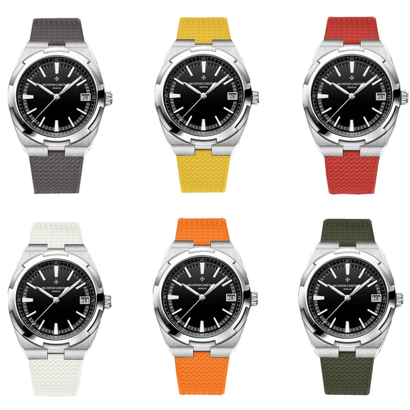 VC Overseas – Rubber Strap|Orange|White|Red|Yellow|Grey|OliveGreen|Black|Dark Blue|Green|Light Blue