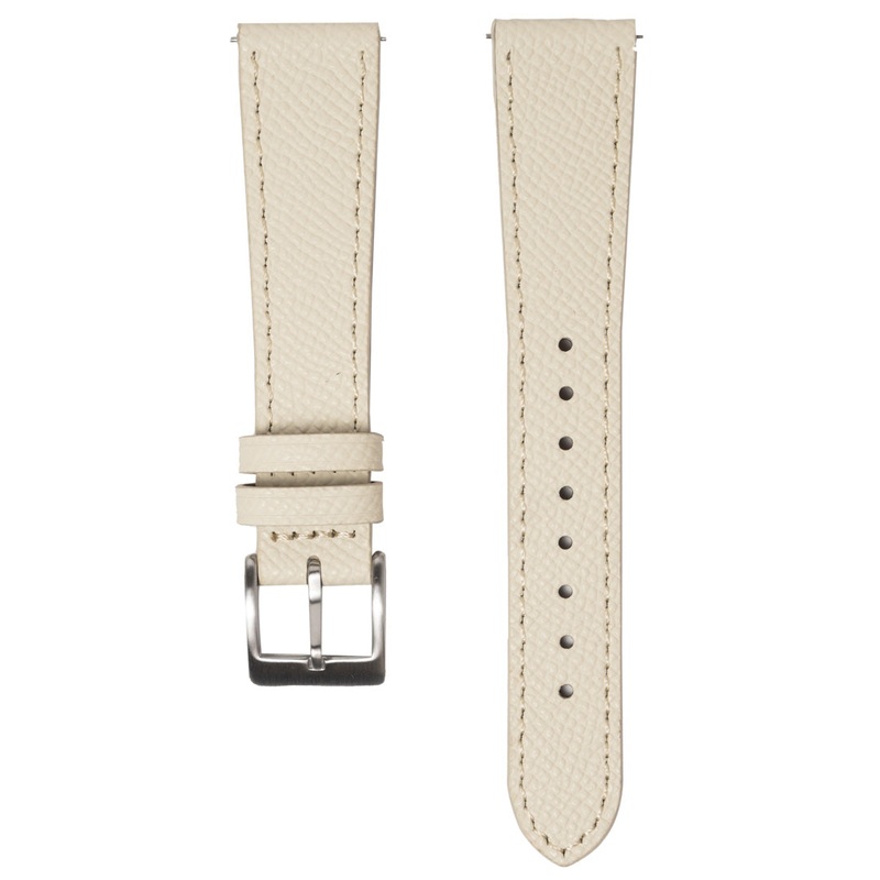 White – TK Leather Strap|19mm|20mm