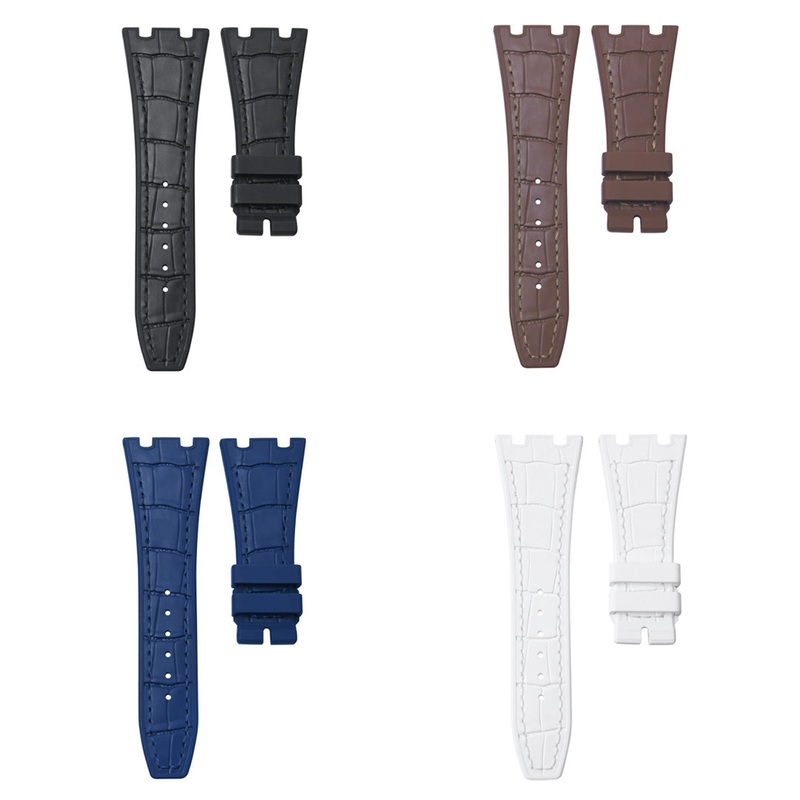 AP Royal Oak 41mm – Alligator Lines Rubber Strap For Bracelet Models