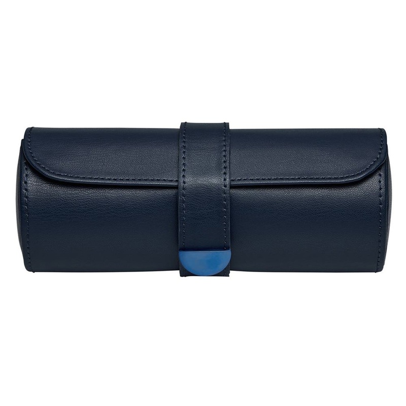 Earth Triple Watch Roll|Midnight Blue