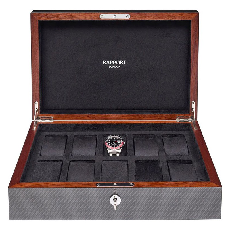 Carbon Fibre 10 Watch Box