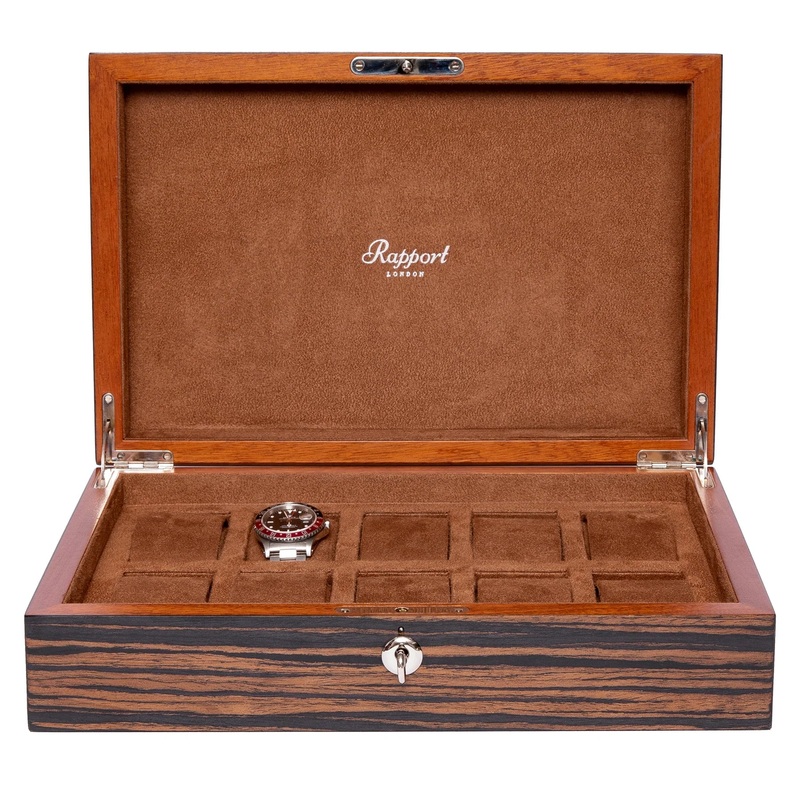 Heritage 10 Watch Collector Box – Macassar