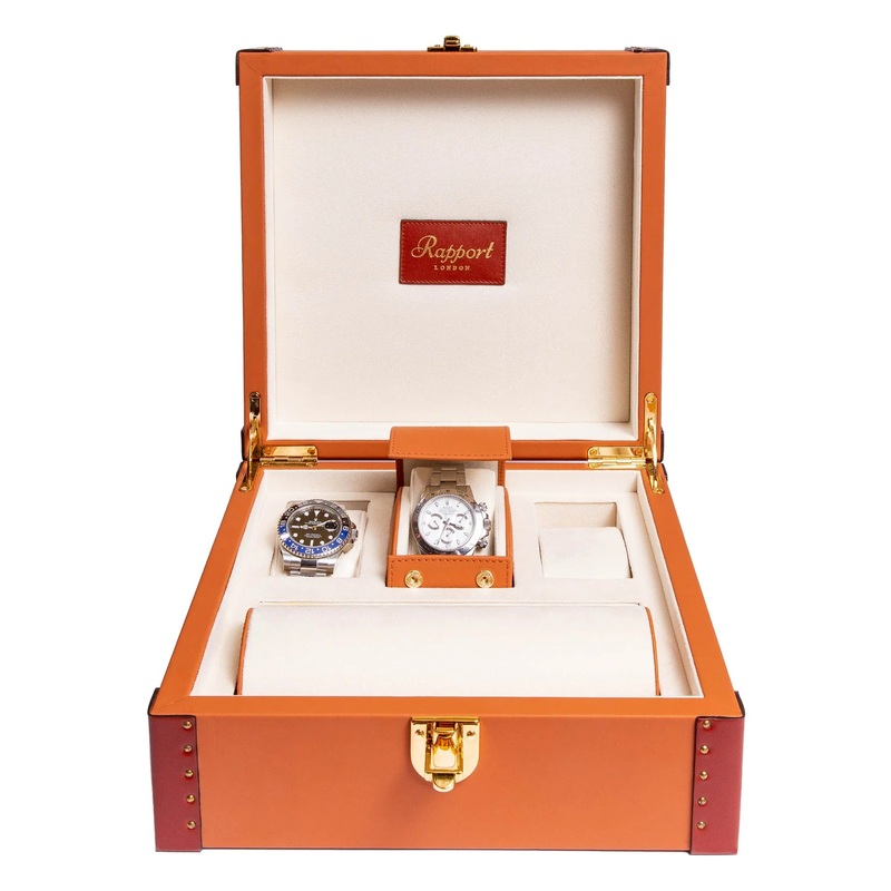 Kensington 6 Watch Collector Box – Tan