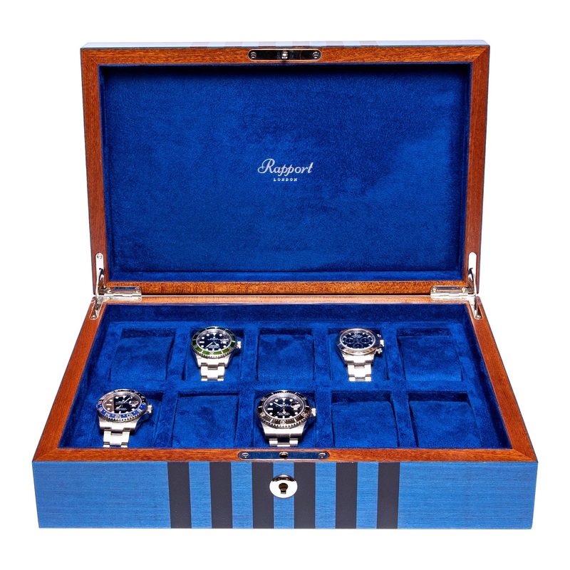 Labyrinth 10 Watch Collector Box – Blue