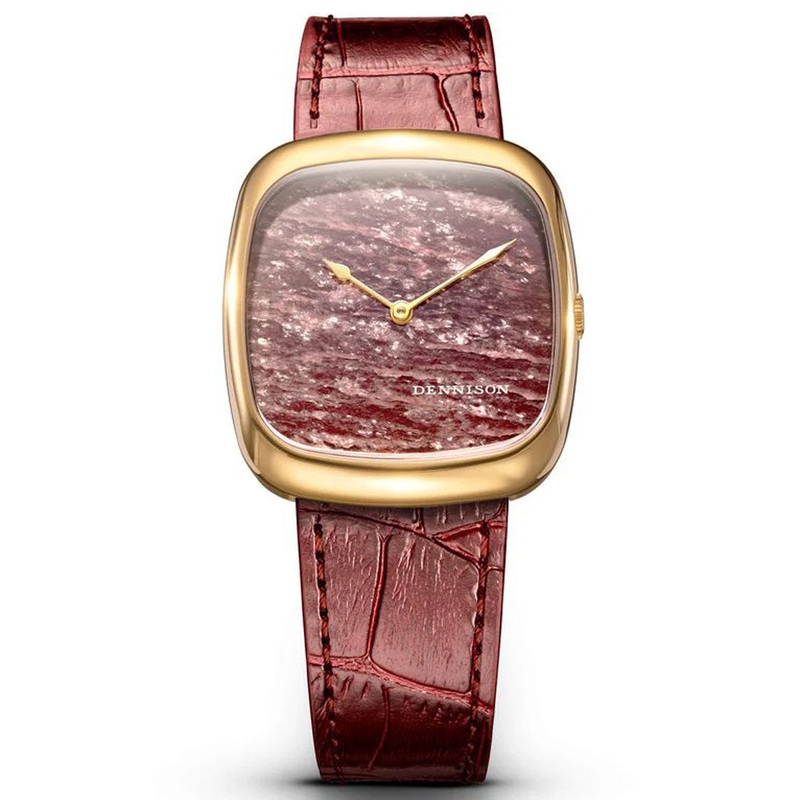Natural Rubellite Stone In Gold
