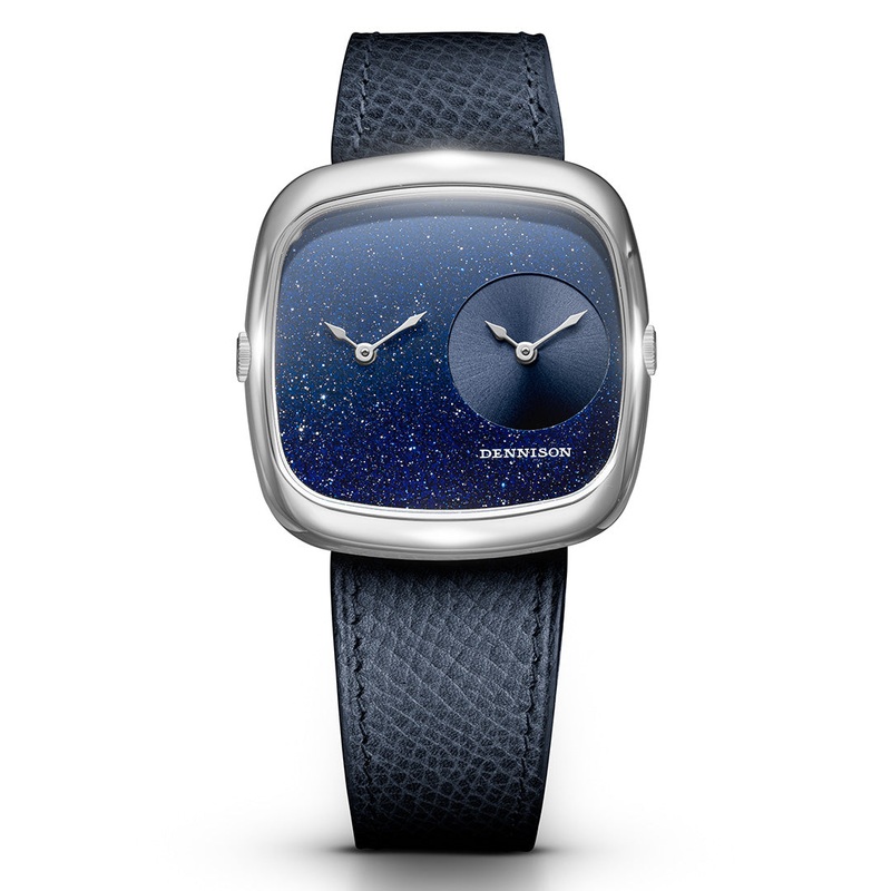 ALD Dual Time  Aventurine  Black Sunray In Steel