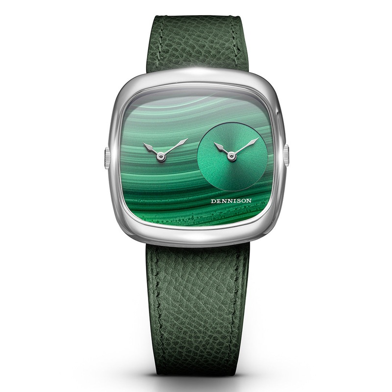 ALD Dual Time – Malachite  Green Sunray In Steel