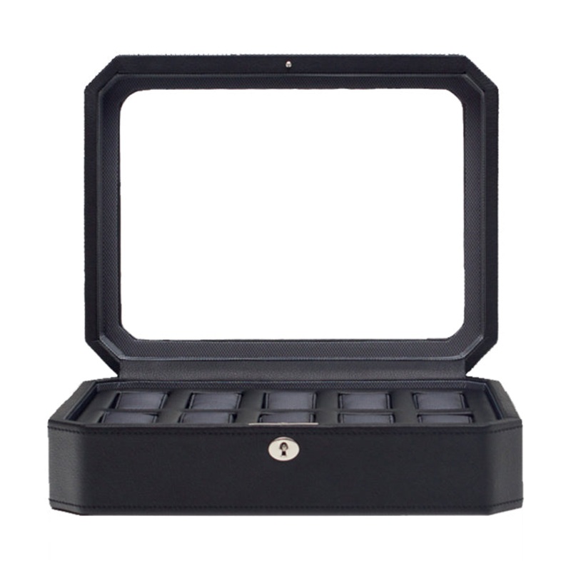 WOLF Windsor Watch Box Black 10 Piece