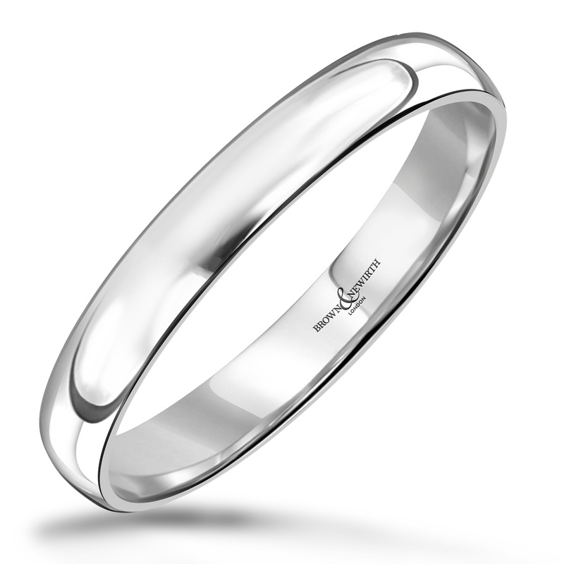 3mm Timeless Platinum Wedding Ring by Brown & Newirth