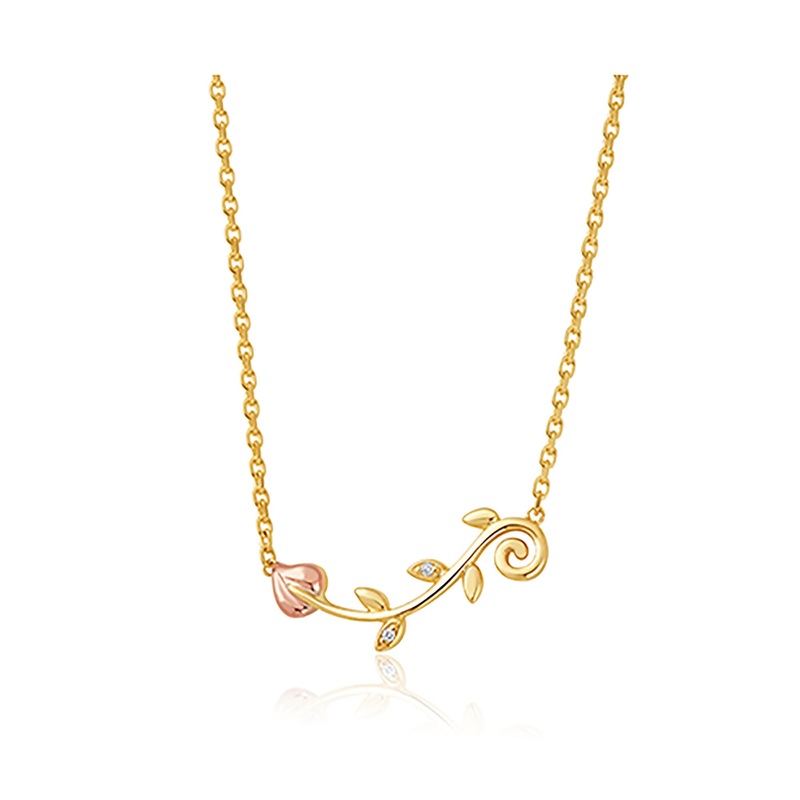Clogau Tree of Life 9ct Solid Gold Vine Necklace with Diamonds GTOL0055