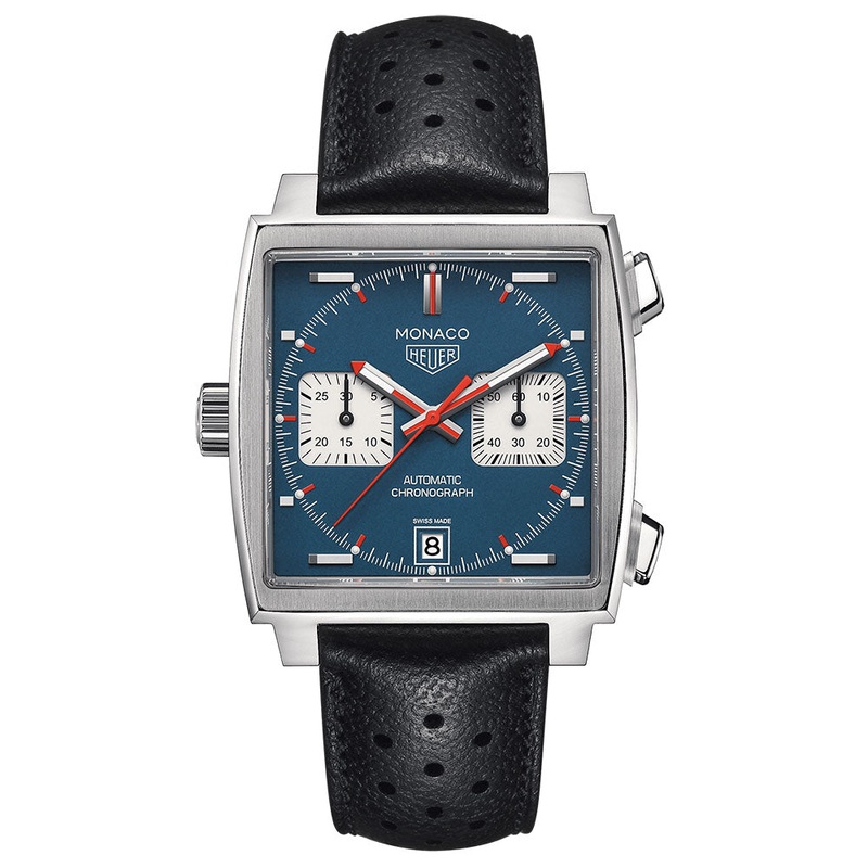 TAG Heuer Monaco 39mm 100m Automatic Chronograph Watch CAW211P.FC6356