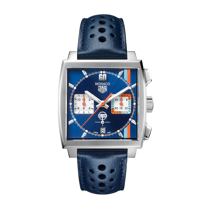 TAG Heuer Monaco x Gulf 39mm 100m Special Edition Automatic Watch CBL2115.FC6494