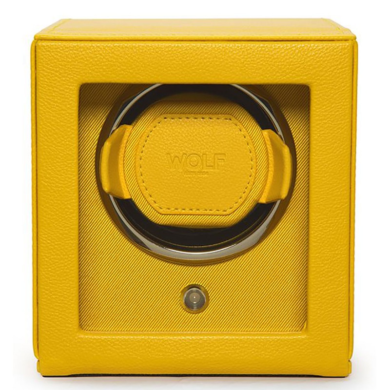 WOLF Cub Watch Winder Yellow With Cover