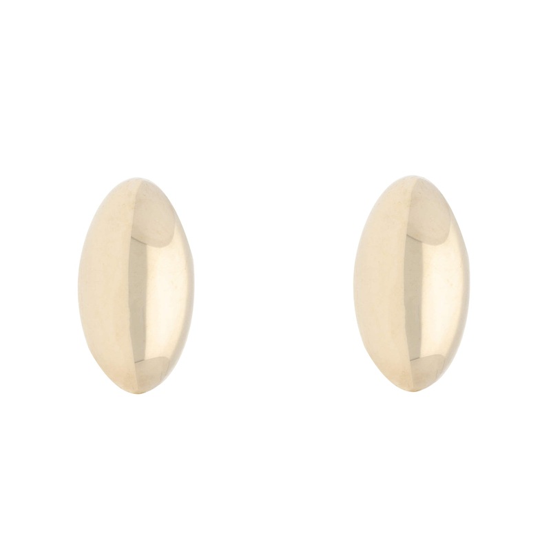 Marquise 9ct Yellow Gold Stud Earrings
