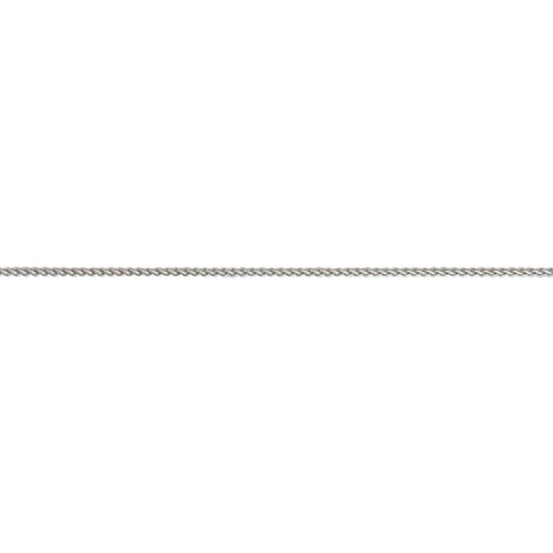 9ct White Gold 16 Inch Spiga Link Chain