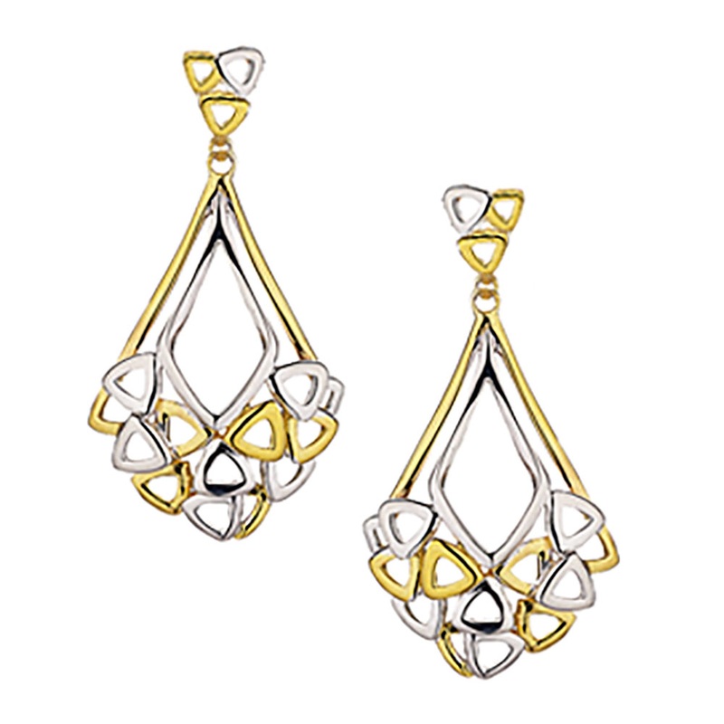 Amore Pyramid Drop Earrings