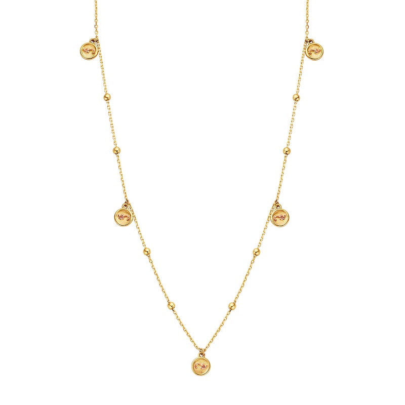 Clogau Tree of Life Insignia Gold Drop Necklace GTOL0384