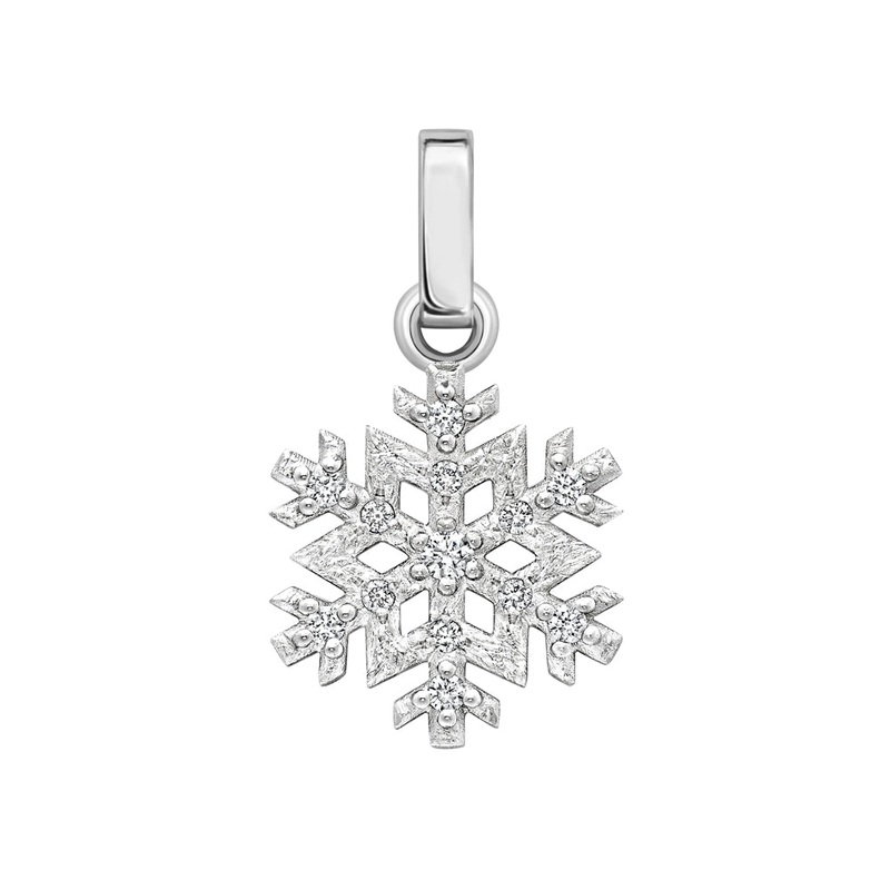 Faberg Heritage Diamond White Gold Snowflake Charm