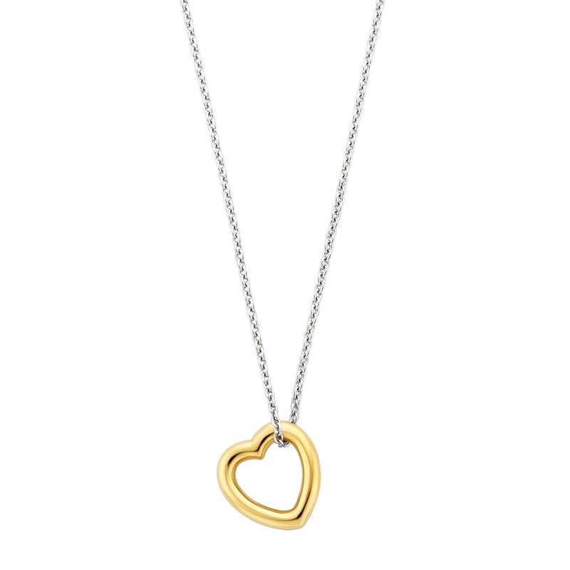 Ti Sento Yellow Gold Plated Heart Necklace 34022SY