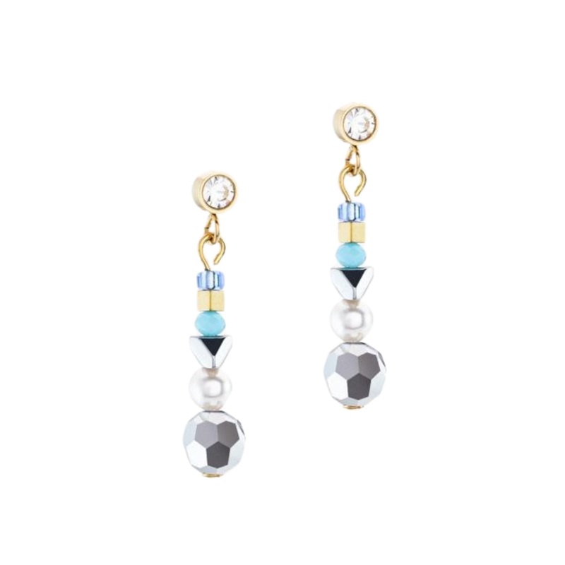 Coeur de Lion Ocean Vibes Drop Earrings Turquoise