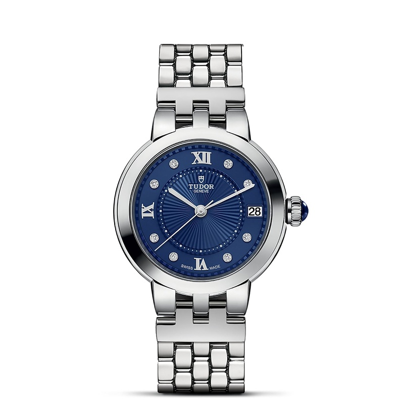 TUDOR Clair De Rose 34mm Stainless Steel Diamond Automatic Watch M35800-0010