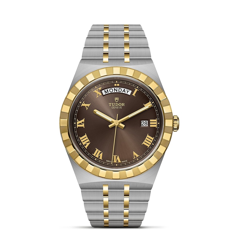 TUDOR Royal 41mm Yellow Gold and Stainless Steel Day Date Automatic Watch M28603-0007
