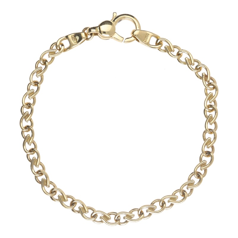 Twisted Teardrop 18ct Yellow Gold Bracelet