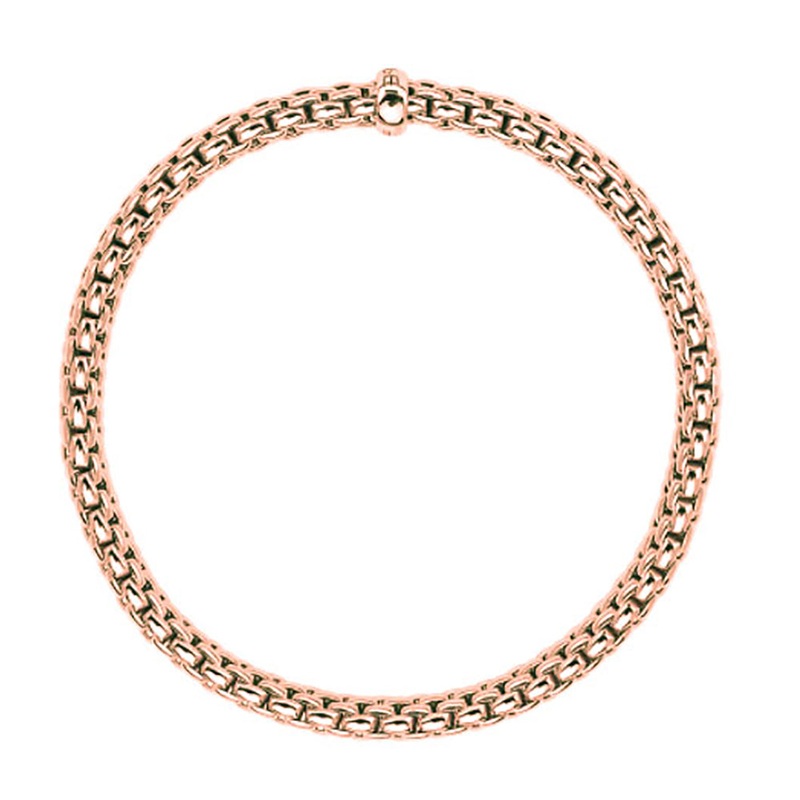FOPE Flex’it Vendme 18ct Rose Gold Bracelet Small 561B