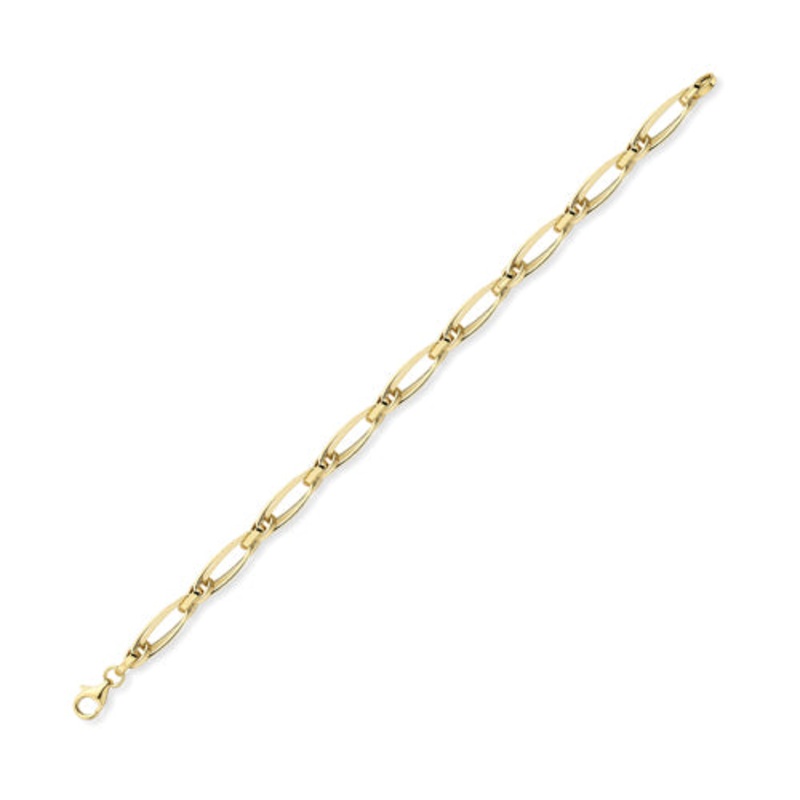 Double Link 9ct Yellow Gold Bracelet
