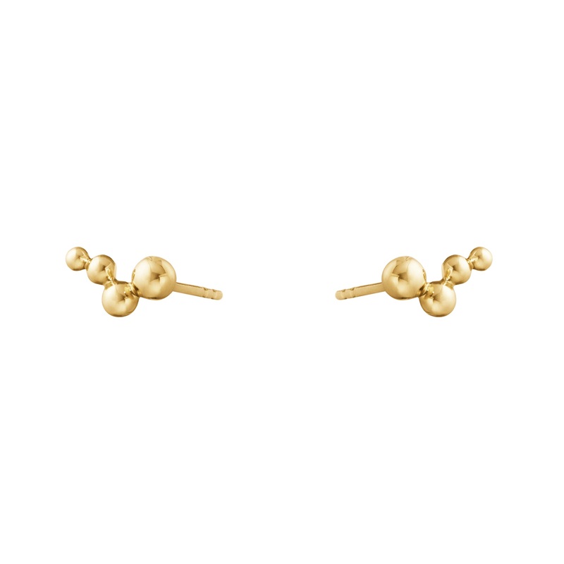 Georg Jensen MOONLIGHT GRAPES 18ct Yellow Gold Stud Earrings