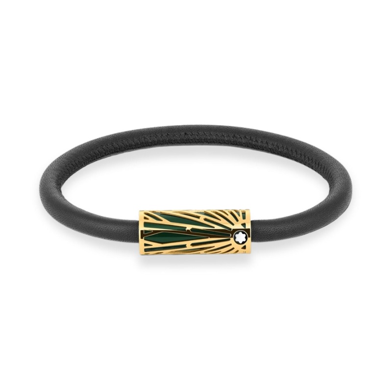 Montblanc Leather – Meisterstck The Origin Collection Green Bracelet