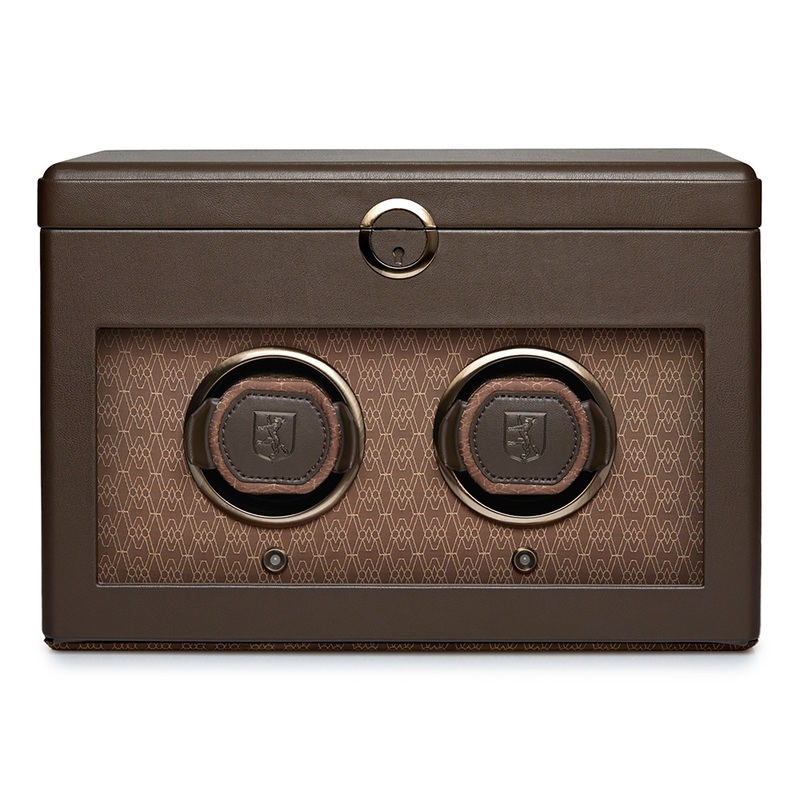 WOLF Earth Watch Winder Double Coffee