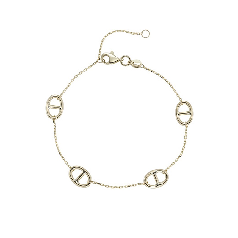 Marina Link 9ct Yellow Gold Bracelet