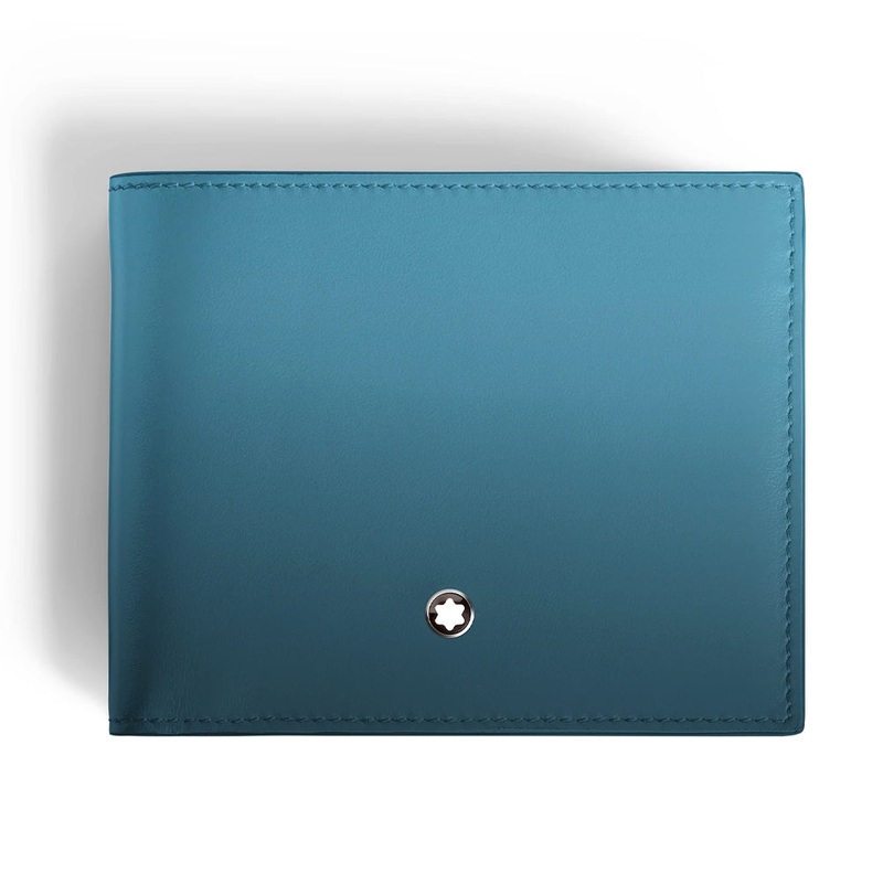 Montblanc Leather – Smokey Blue Meisterstck Wallet 6CC