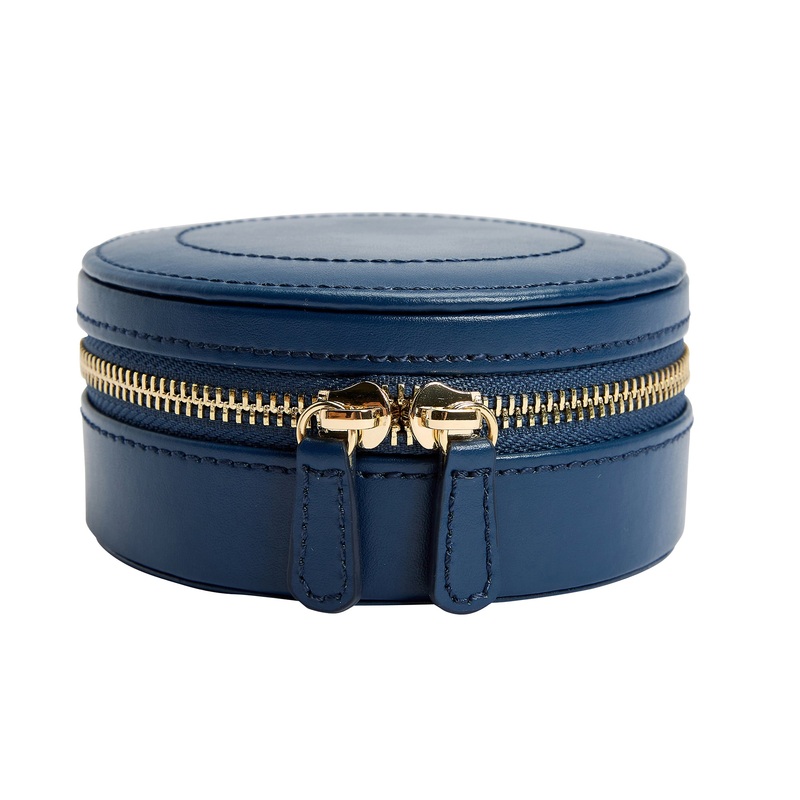 WOLF Sophia Indigo Round Mini Zip Case