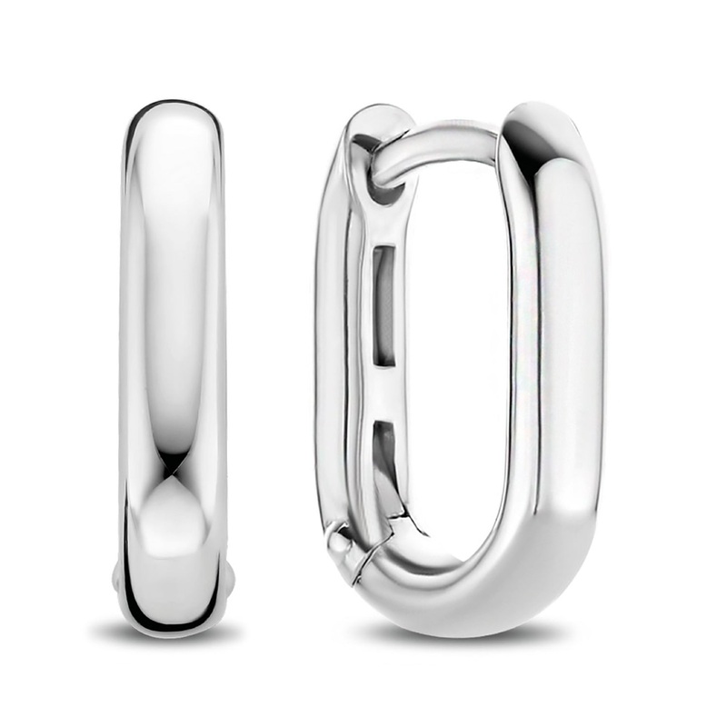 Ti Sento Oval Hoop Earrings 7845SI
