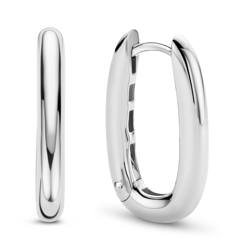 Ti Sento Oval Hoop Earrings 7901SI