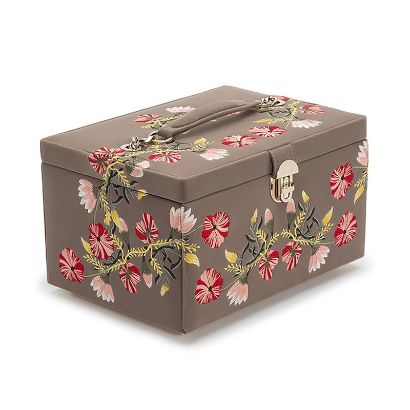 Wolf Zoe Mink Medium Jewellery Box