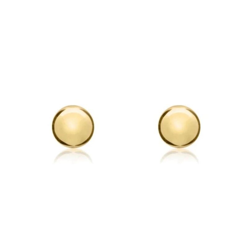 9ct Yellow Gold Polished 4mm Ball Stud Earrings