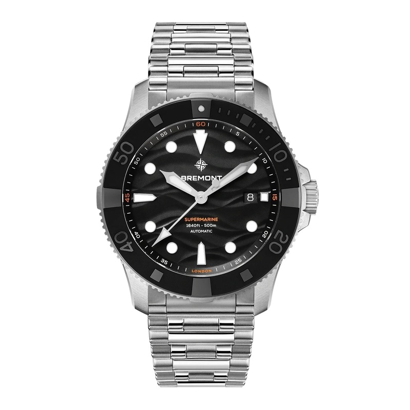 Bremont Supermarine 500m 43mm Automatic Watch SM43-DT-SS-BK-B