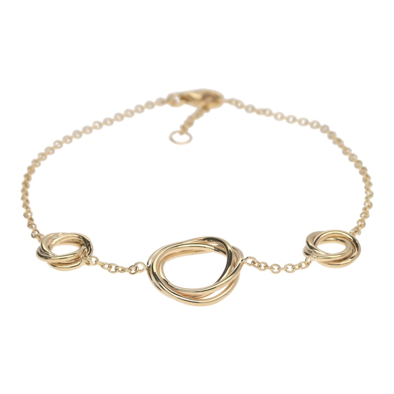 Love Knots 9ct Yellow Gold Bracelet