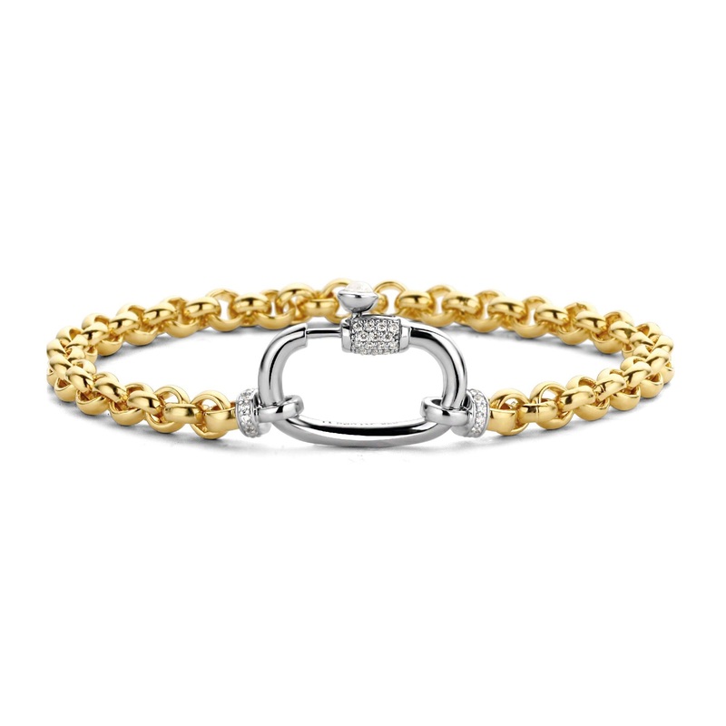 Ti Sento Yellow Gold Plated Rolo Chain Bracelet 2950ZY